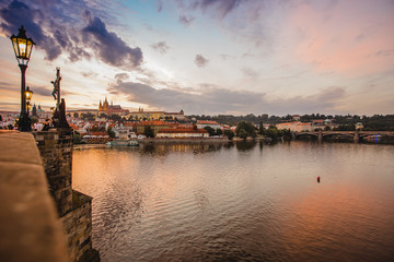 prague town czech republic bridge