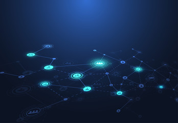 Connection technologies for business. Mixed media