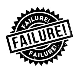 Failure rubber stamp. Grunge design with dust scratches. Effects can be easily removed for a clean, crisp look. Color is easily changed.