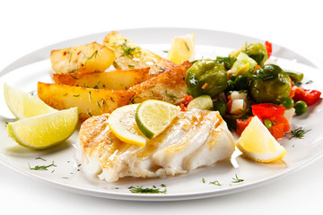 Fish dish - fish fillet and vegetables