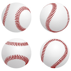baseball balls - vector