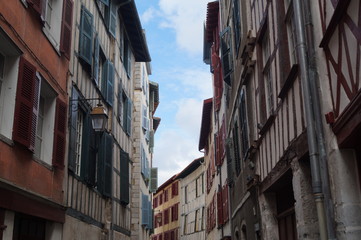 Fototapeta na wymiar Bayonne, Basque, ville, rue, centre, maison, demeures, 