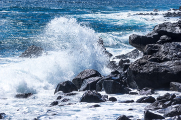 La Gomera Felsen in der Brandung