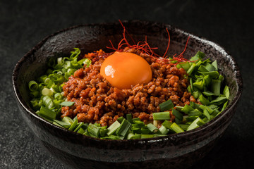 台湾まぜそば　台湾乾麺　Taiwanese style dried noodles