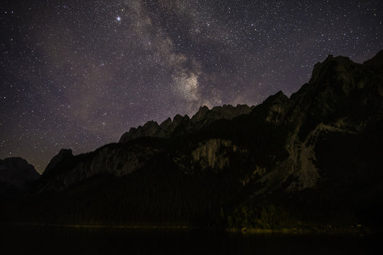 Gosau Lake Austria nightsky