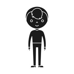 man with elegant clothes icon over white background vector illustration
