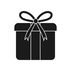 gift box icon over white background vector illustration