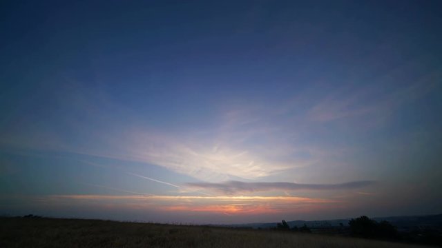 Sunrise sky time lapse