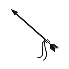 arrow icon over white background vector illustration