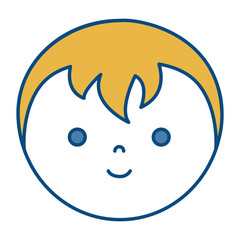 cartoon man icon over white background colorful design vector illustration