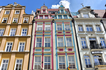Fototapeta premium City Centre Market Square Tenements, Wroclaw , Poland