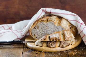Fresh organic bread