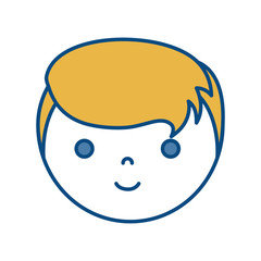 cartoon man icon over white background colorful design vector illustration