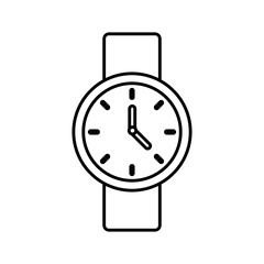 watch icon over white background vector illustration