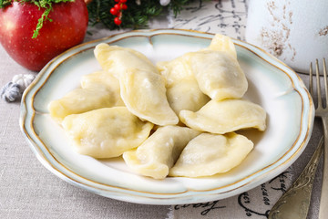 Traditional polish dumplings