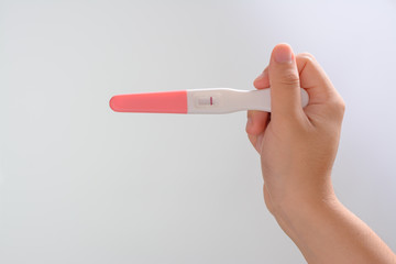 Pregnancy Test showing a negative result.