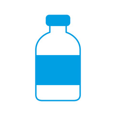 liquor bottle icon over white background vector illustration