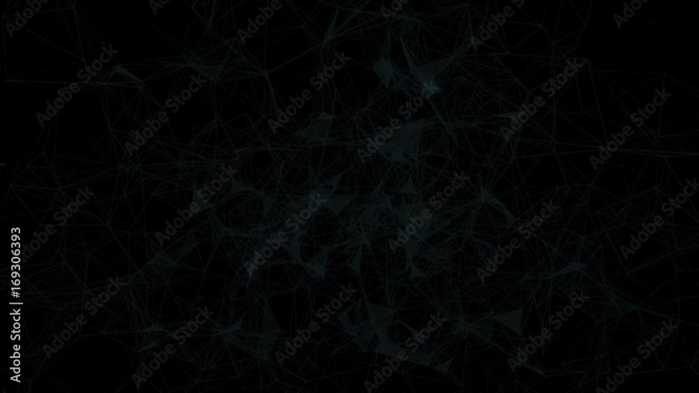 Poster deep mind blinking.abstract plexus background for different events and projects.seamless loop.