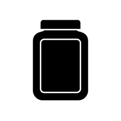 protein bottle icon over white background vector illustration