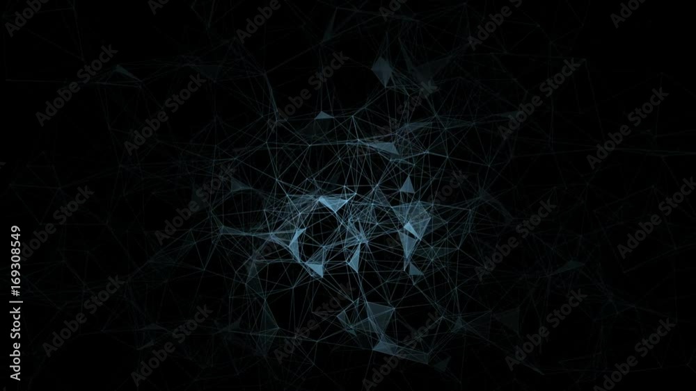 Poster digital soul.abstract plexus background for different events and projects.seamless loop.