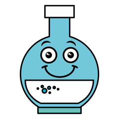 tube test kawaii character vector illustration design