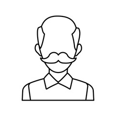 male avatar profile picture employee work vector illustration