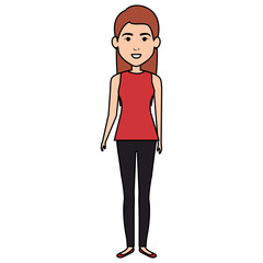 beautiful businesswoman avatar character vector illustration design