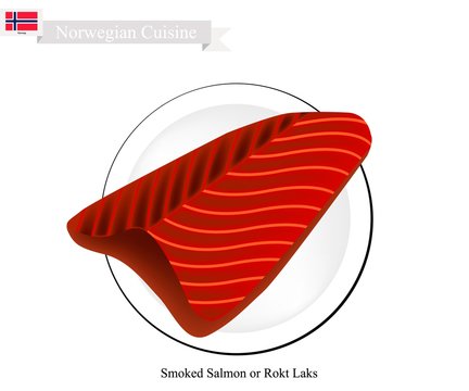 Rokt Laks or Smoked Salmon, A Popular Food in Norway