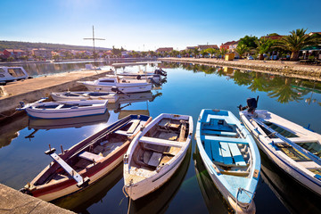 Fototapeta na wymiar Bibinje village in Dalmatia waterfront and harbor view