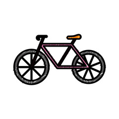 bicycle icon over white background vector illustration