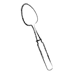 spoon cutlery isolated icon vector illustration design