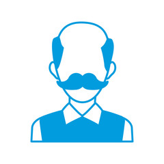 male avatar profile picture employee work vector illustration