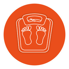 scale weight measure icon vector illustration design