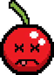 Obraz premium Dead 8-Bit Cartoon Cherry