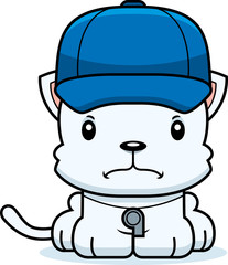 Cartoon Angry Coach Kitten