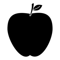 apple fresh fruit icon vector illustration design