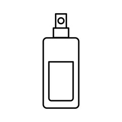 fragance bottle icon over white background vector illustration