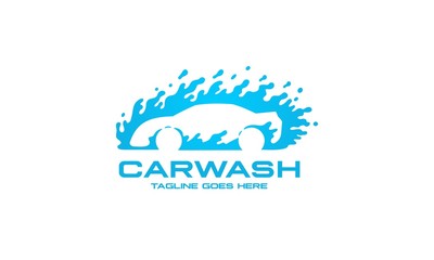 Car Wash Logo - Car Splash Water Vector