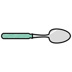 spoon cutlery isolated icon vector illustration design