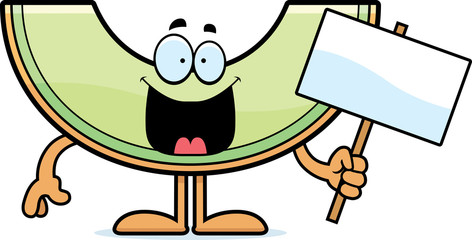 Cartoon Honeydew Sign