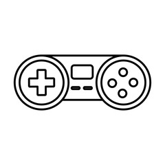 videogame controller icon over white background vector illustration