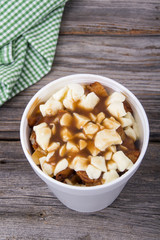 Poutine quebec meal closeup