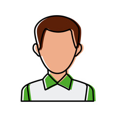 male avatar profile picture employee work vector illustration