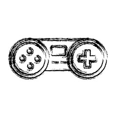 videogame controller icon over white background vector illustration