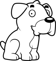 Cartoon Boxer Sitting