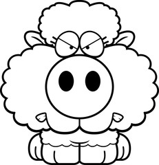 Cartoon Lamb Angry