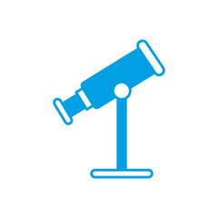 telescope icon over white background vector illustration