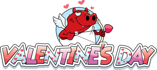 Cartoon Devil Cupid Graphic