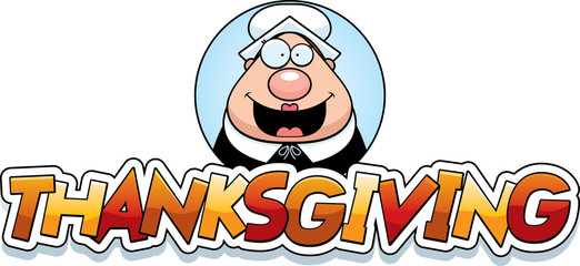 Cartoon Thanksgiving Pilgrim Graphic