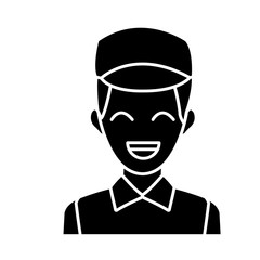 male avatar profile picture employee work vector illustration